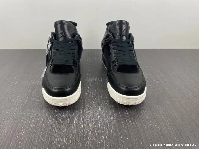Official Maikesneakers Retro Jordan Pony Black 4 Hair 819139-010 0423